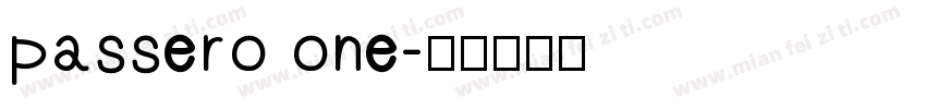 passero one字体转换